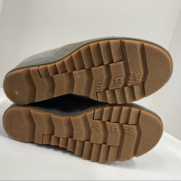 SOREL Ankle Boots Evie Quarry Gum 2 Chelsea Hidden Wedge Heel Womens Size 5.5 - Picture 10 of 11